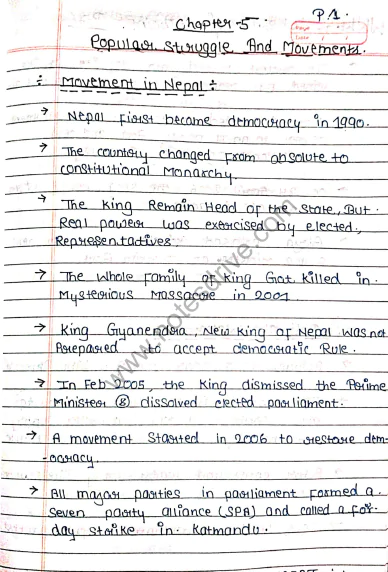 Class 10 Civics all chapters handwritten notes pdf download 2023 - Image 2