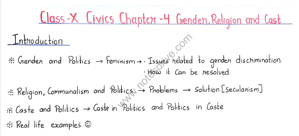 Class 10 Civics all chapters handwritten notes pdf download 2023 - Image 3