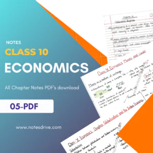 class 10 economics handwritten notes