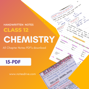 class 12 chemistry handwritten notes