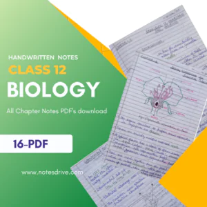 class 12 biology handwritten notes pdf download