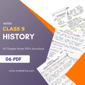 class 9 history handwriiten notes pdf download