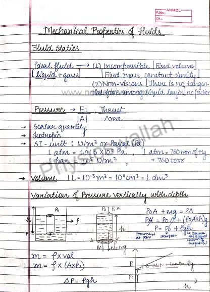 Class 11 Physics all chapters handwritten notes pdf download 2023 - Image 3