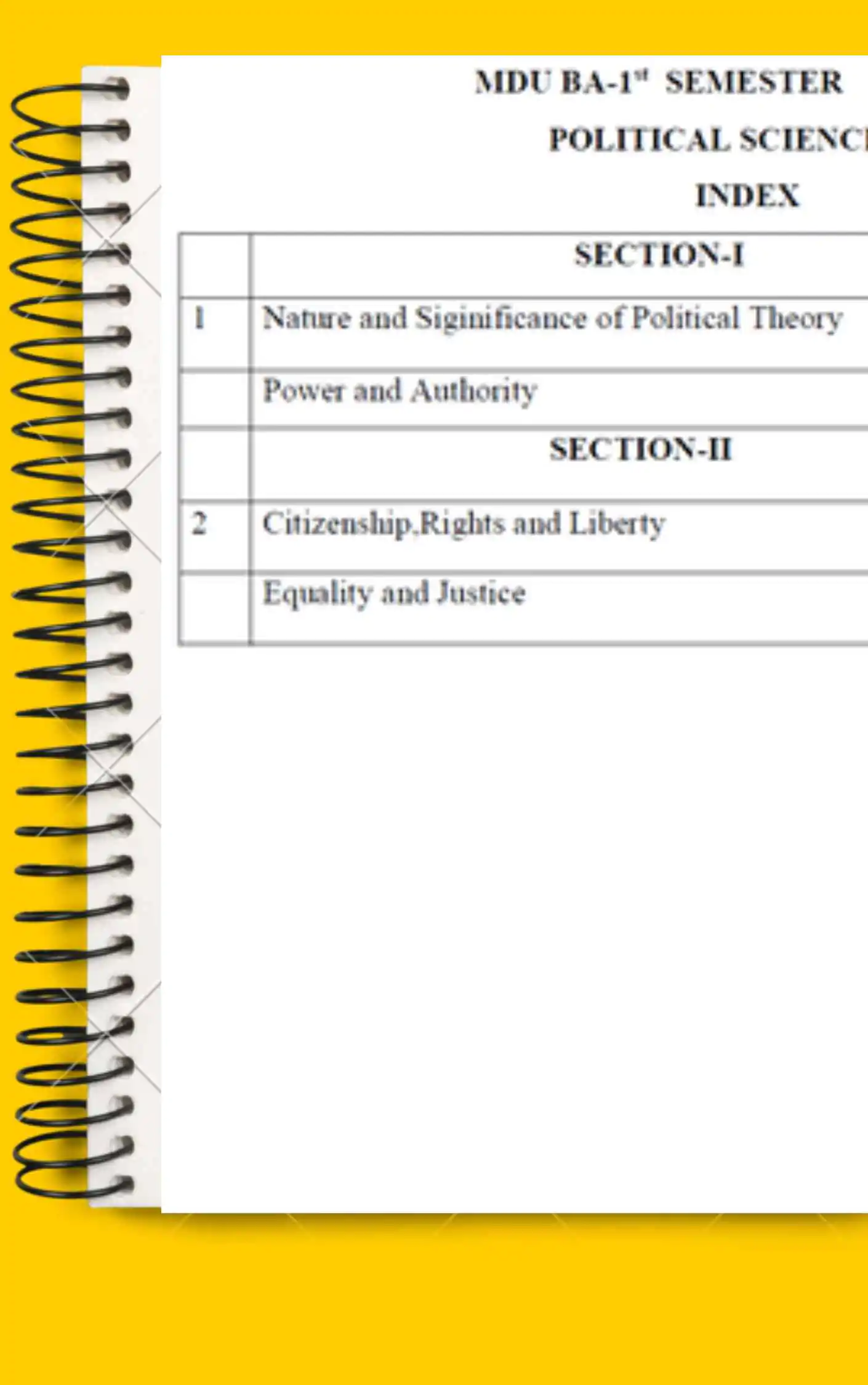 Political science notes for BA 1st year in English - Complete Printable Notes - Image 2