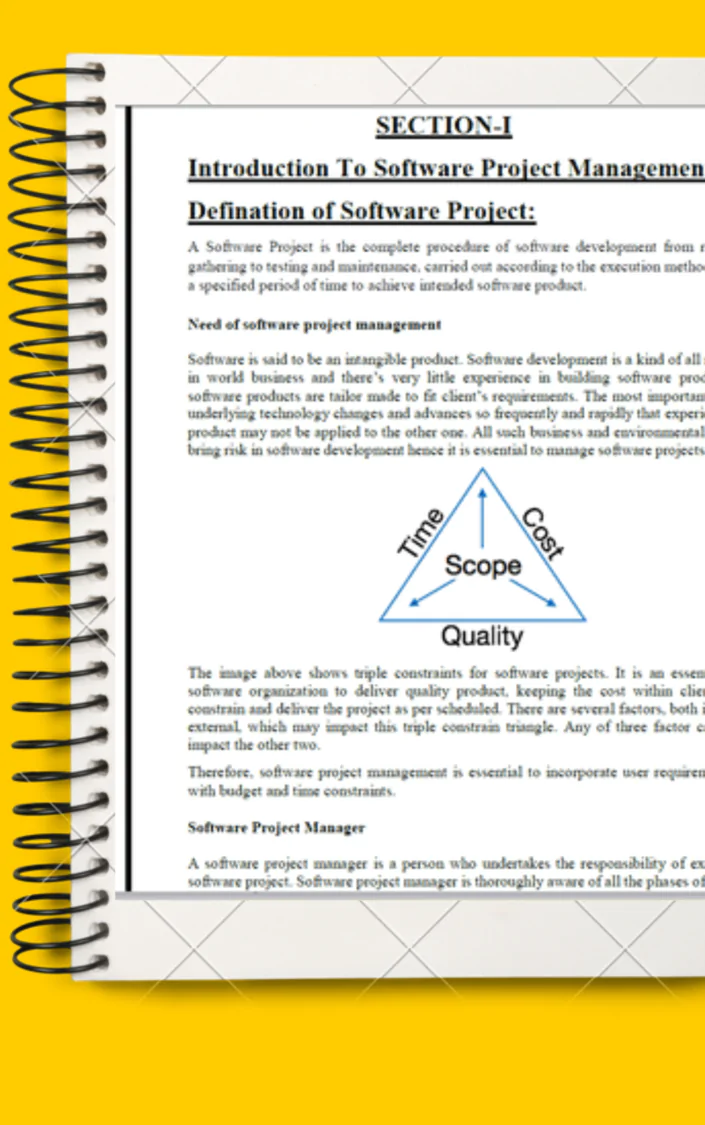 Maharshi Dayanand University | B.E/B.Tech 7th Semester Software Project Management Notes PDF - Complete Printable Notes - Image 3