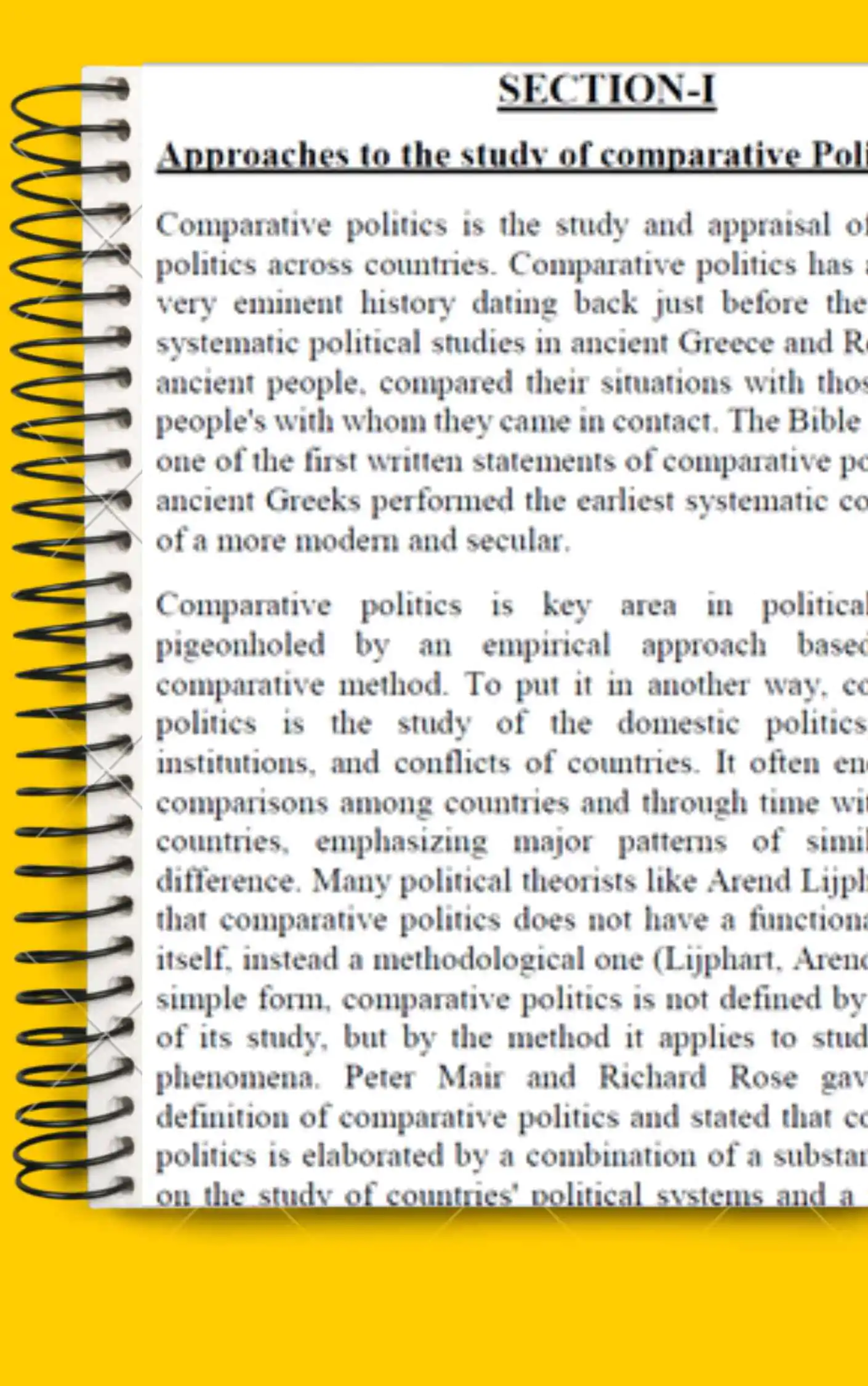 Maharshi Dayanand University | Political science notes for BA 5th Sem in English - Complete Printable Notes - Image 3