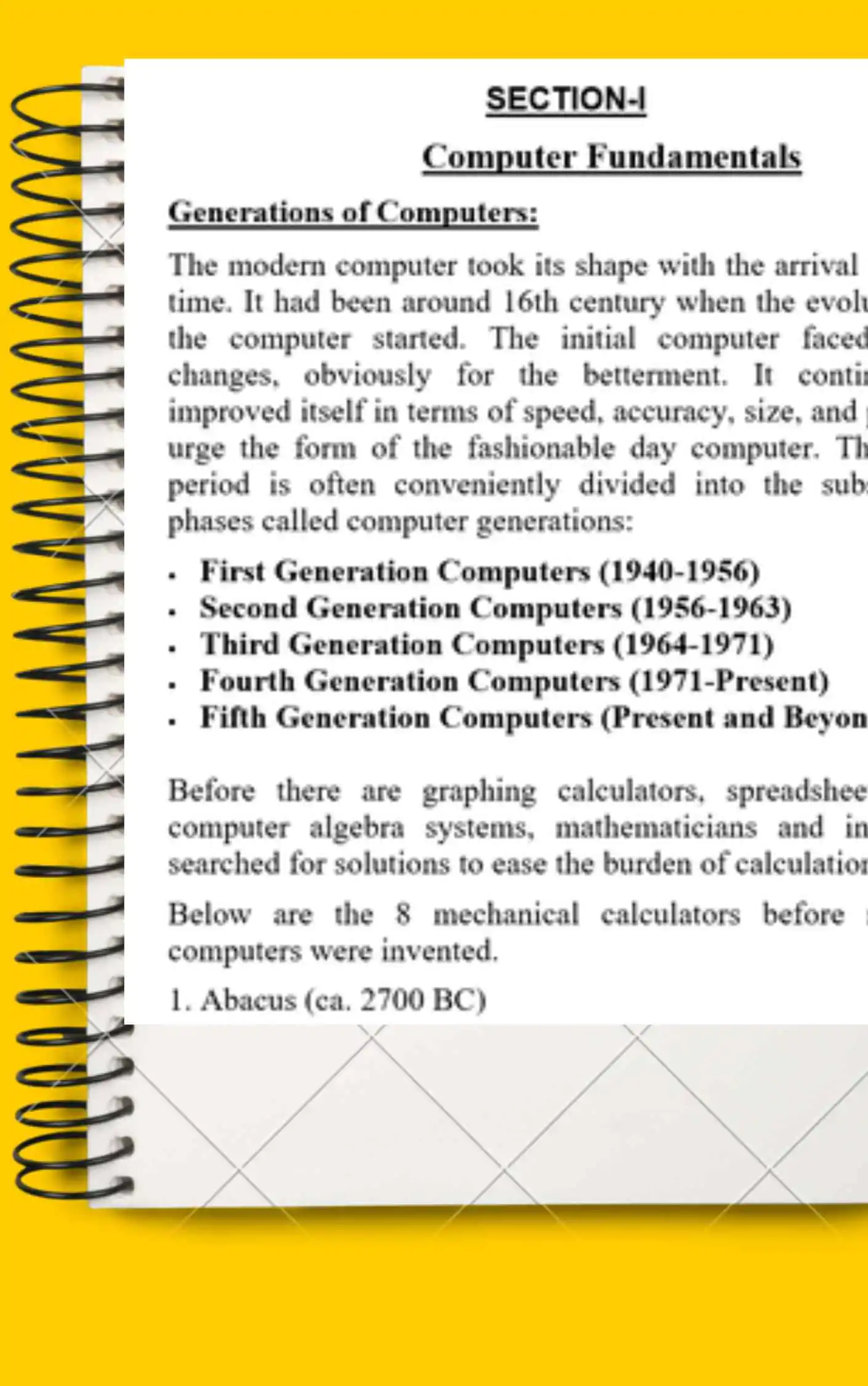 Maharshi Dayanand University | BCA 1st Semester Computer Fundamental Notes PDF - Complete Printable Notes - Image 3