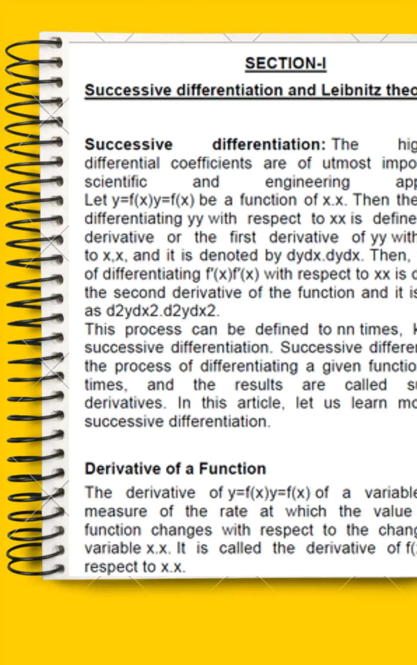 Maharshi Dayanand University | B.A First Semester -Calculus Notes Typed Printable Notes in Easy Langauage - Image 3