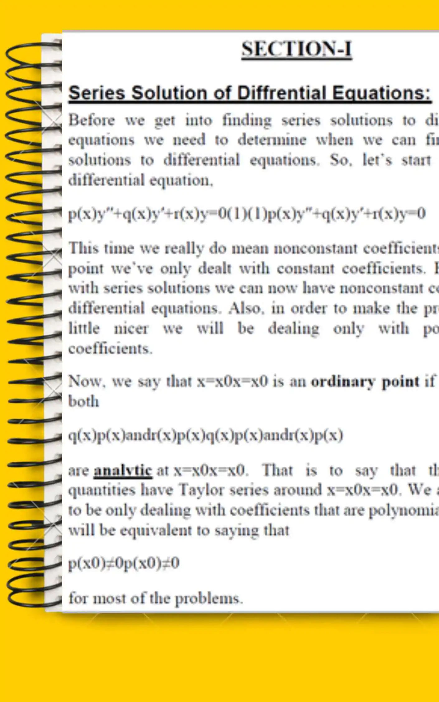 Partial Differential Equation Notes for BA Third Semester in English - Maharshi Dayanand University | Complete Printable Notes - Image 3