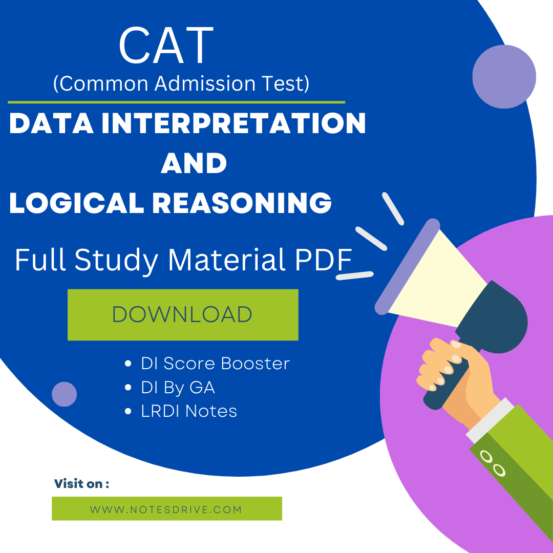 DILR (Data Interpretation and Logical Reasoning)Study Material Download for CAT 2023
