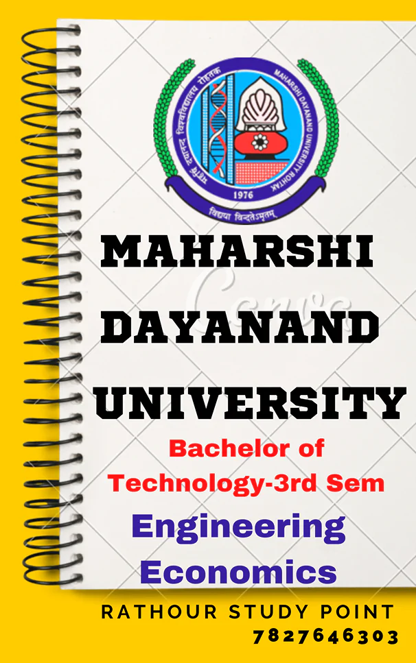 B.Tech Engineering Economics Notes