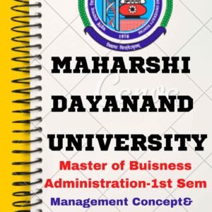 MBA 1st Semester Notes