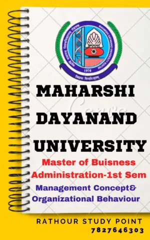 MBA 1st Semester Notes