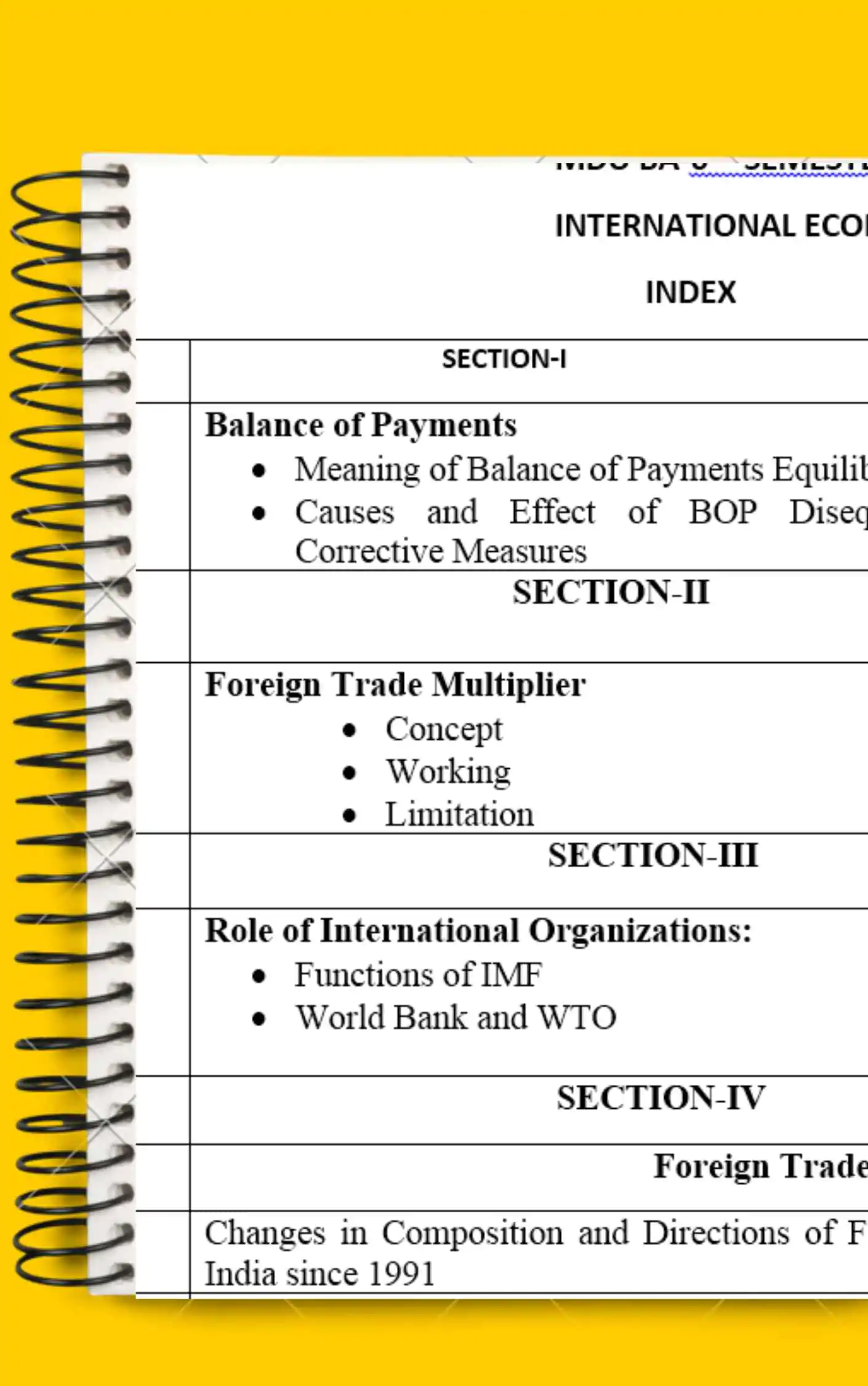 Maharshi Dayanand University | Economics notes for BA 6th Sem in English - Complete Printable Notes - Image 2