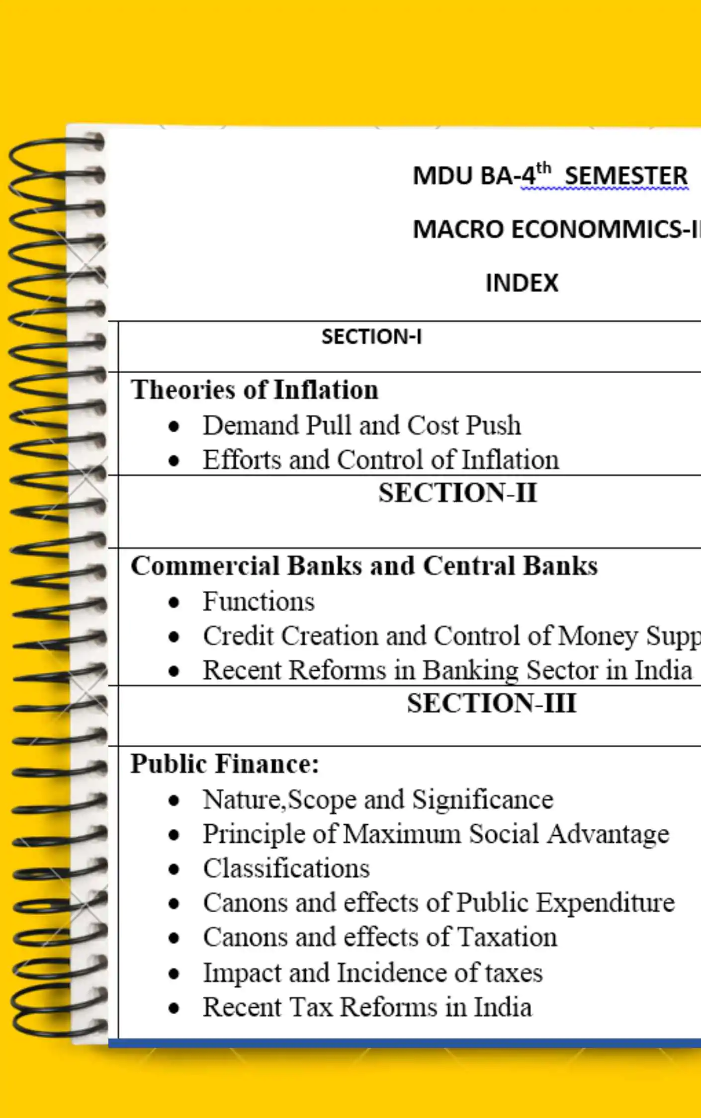 Maharshi Dayanand University | Economics notes for BA 4th Sem in English - Complete Printable Notes - Image 2