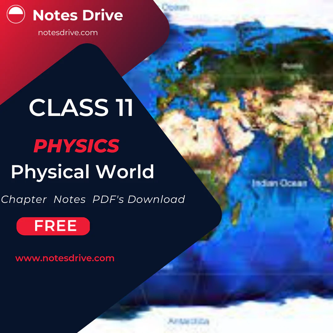 Class 11 Physics Chapter 1 Physical World handwritten notes pdf download 2023
