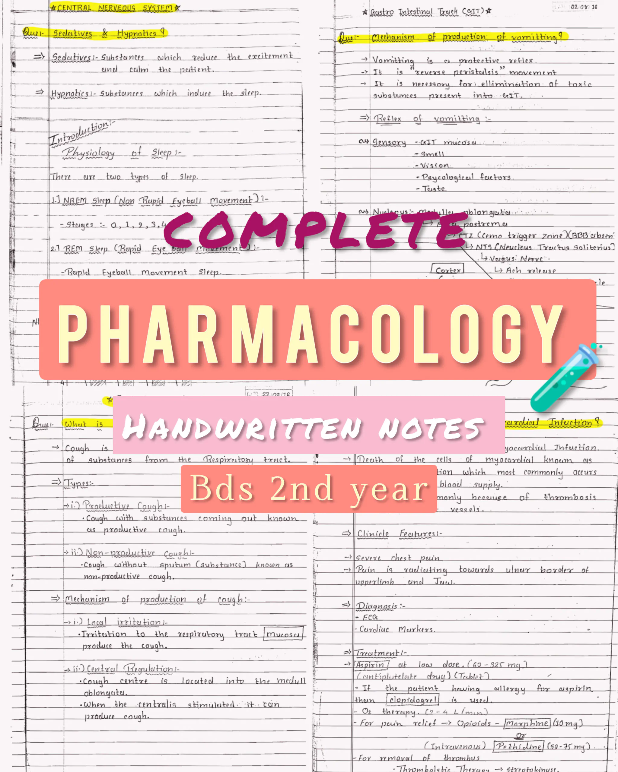 BDS 2nd year ALL SUBJECTS handwritten notes of PATHOLOGY, MICROBIOLOGY, DENTAL MATERIALS and PHARMACOLOGY. Revision notes for University exams 💯 PDF - Image 5