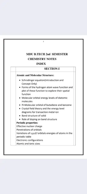 Maharshi Dayanand University | B.Tech1st Semester Engineering Chemistry ...