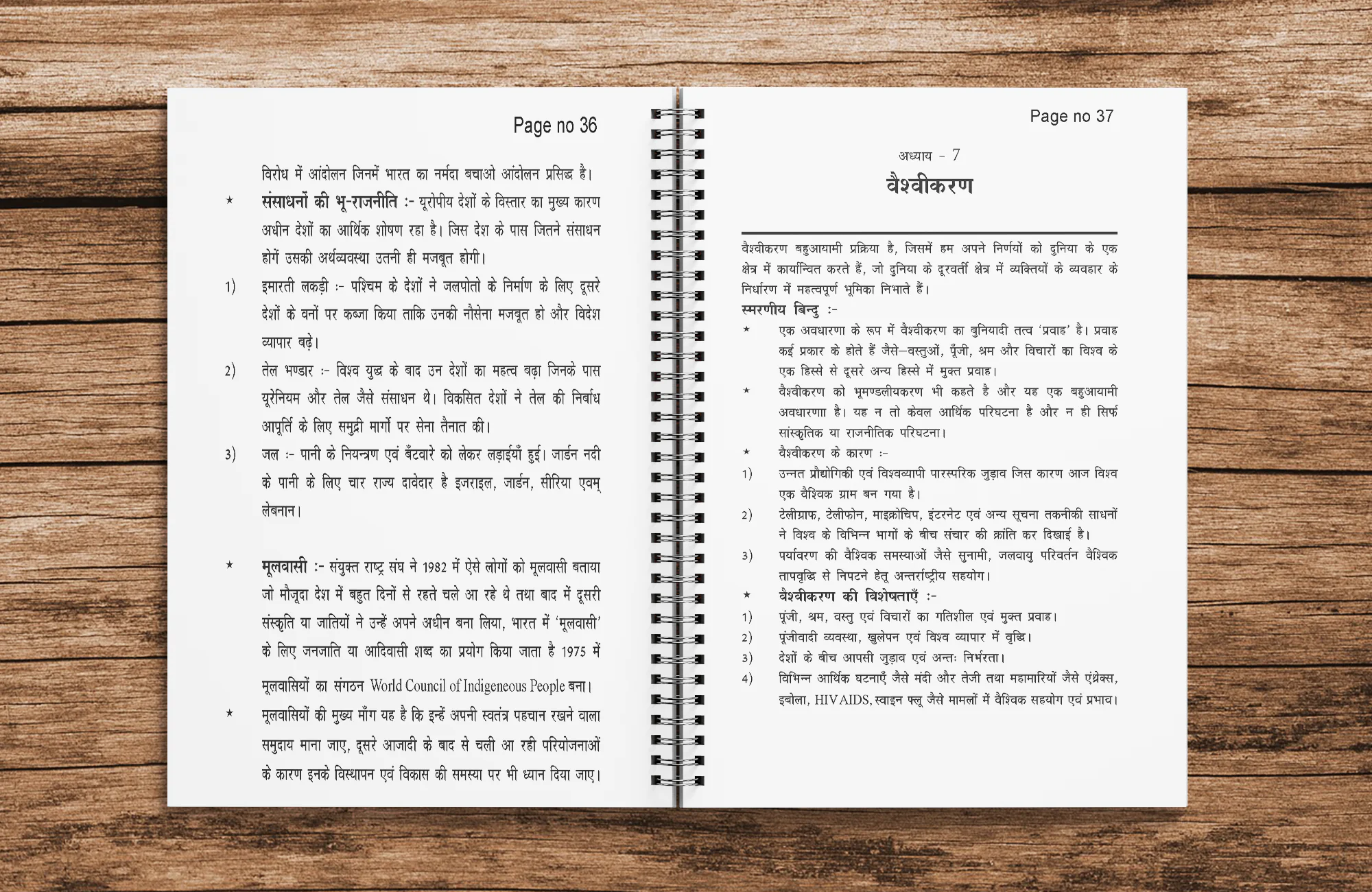 Class 12 Political Science ( राजनीति ) Printed Notes hindi medium ( with wiro binding ) - Image 5