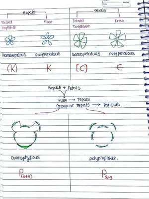 MORPHOLOGY OF FLOWERING PLANTS CLASS 11TH NEET BIOLOGY HAND WRITTEN NOTES