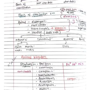 Animal kingdom class 11th Biology NEET Hand written Detailed notes