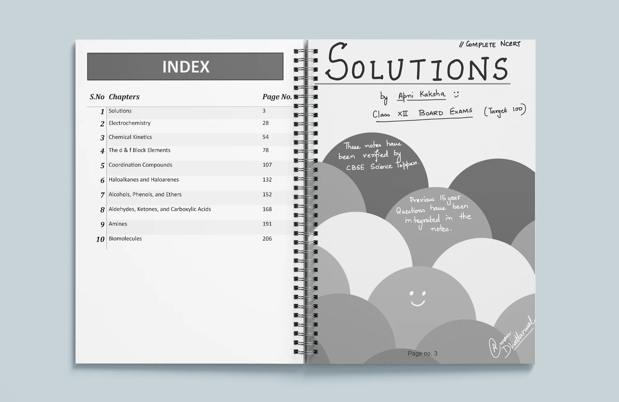Class 12 Chemistry All Chapter Printed Notes ( With Wiro Binding ) - Image 2