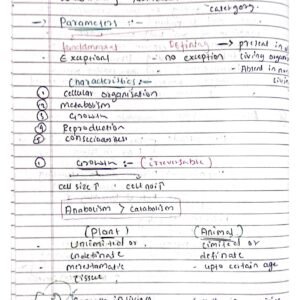 Living world class 11th Biology Neet hand written notes