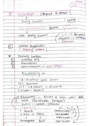 Living world class 11th Biology Neet hand written notes