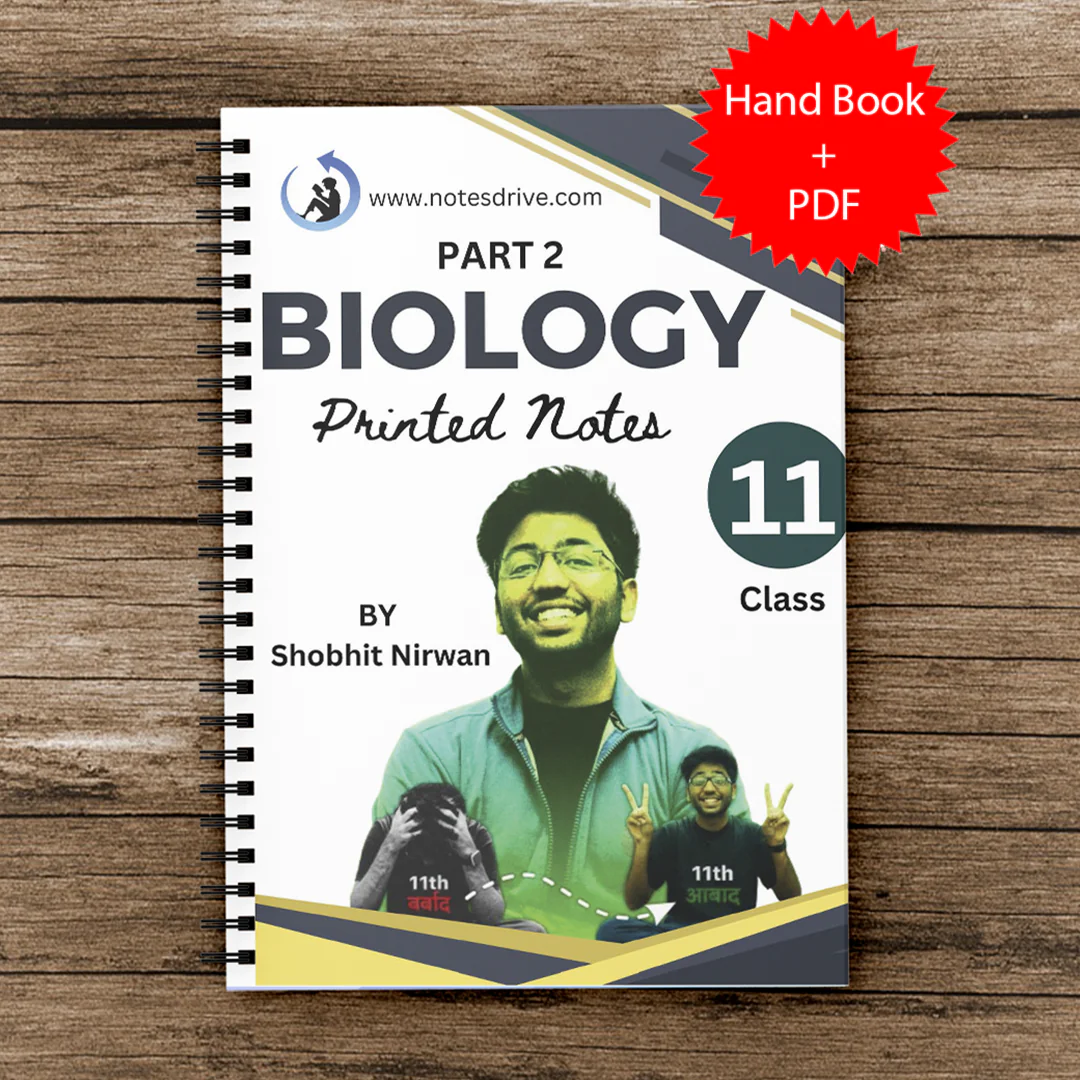 Class 11 Biology Printed Notes - Shobhit Nirwan Part 2 ( With Wiro Binding )