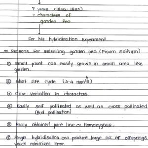 Principles of Inheritance and Variation Handwritten Notes PDF Download