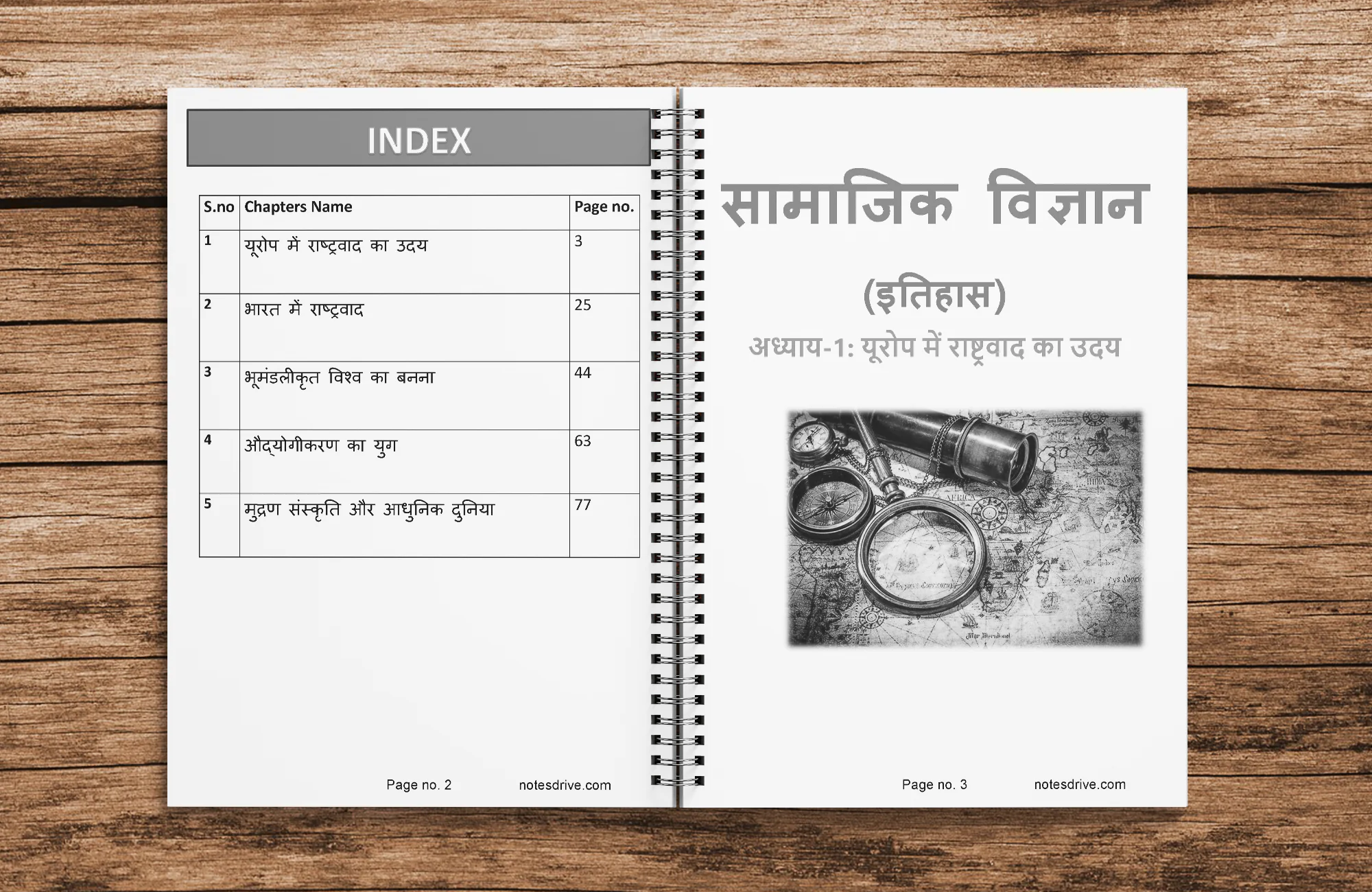 class 10 itihas ( History ) hindi medium Printed Notes (with wiro Binding) - Image 2