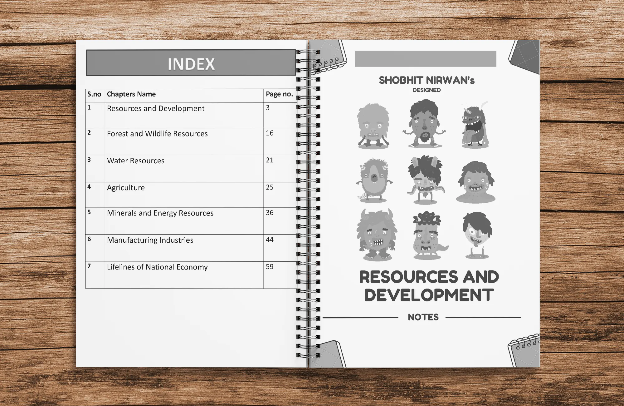 class 10 Civics, Geography, and Economics Combo Printed Notes (with Spiral Binding) - Image 2
