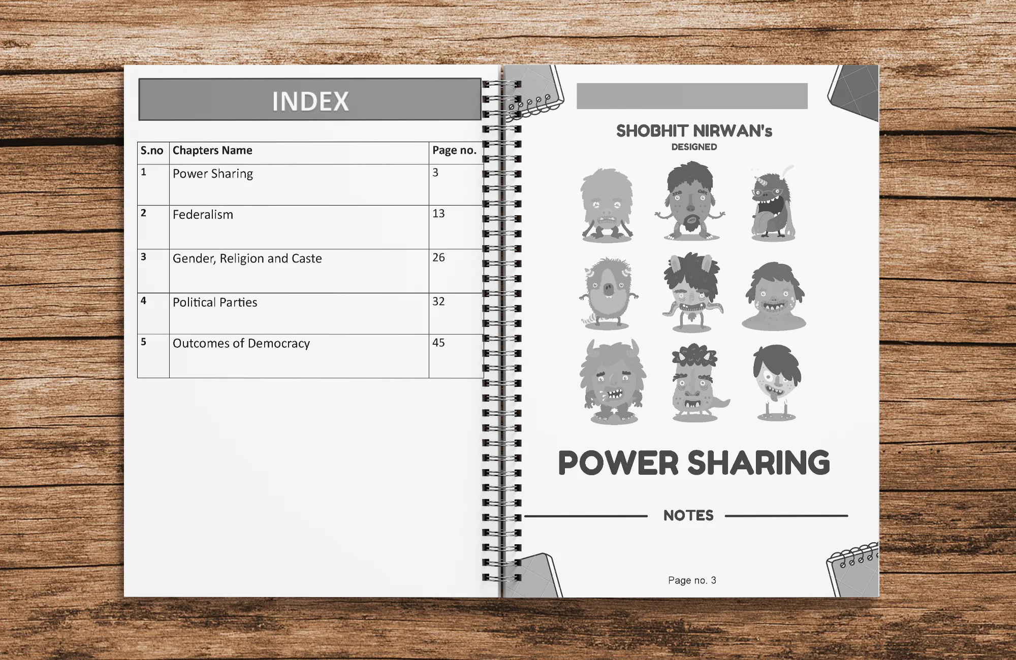 class 10 Civics, Geography, and Economics Combo Printed Notes (with Spiral Binding) - Image 4