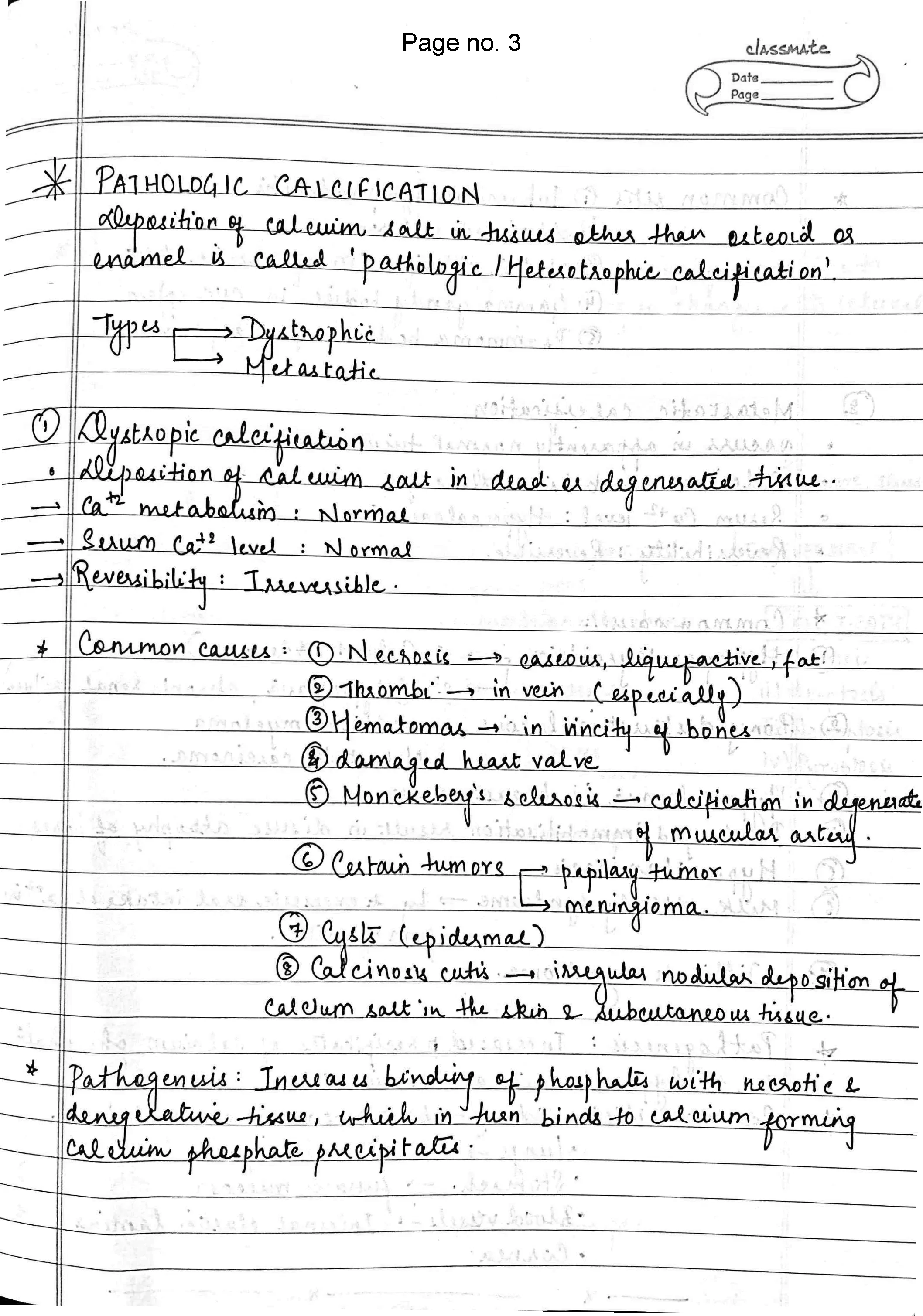 BDS 2nd year handwritten notes of PATHOLOGY Revision notes for University exams 💯 | Printed notes | Spiral binded - Image 3
