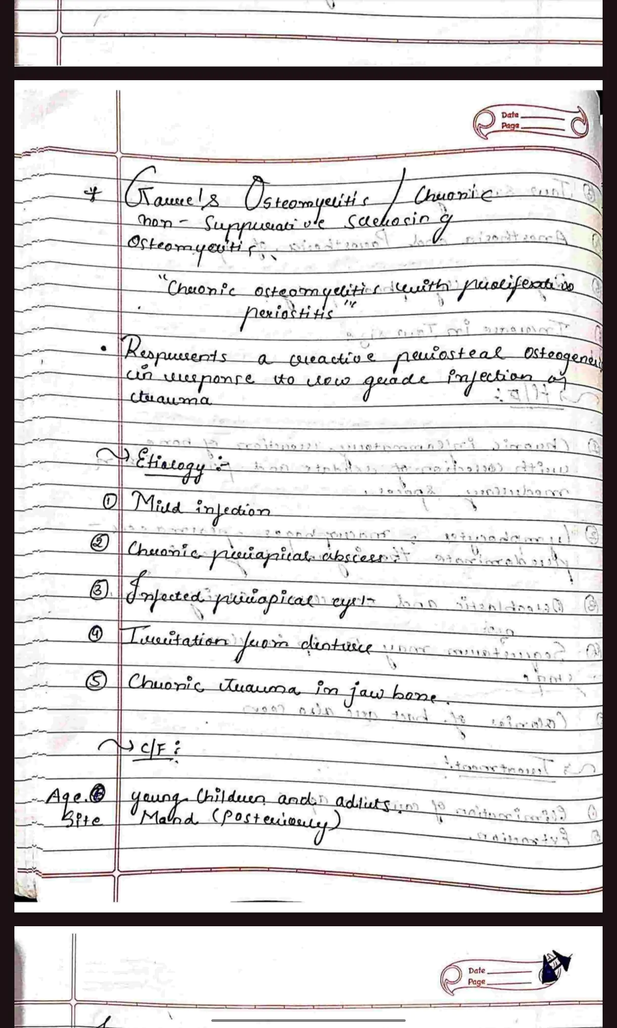BDS 3rd year complete ORAL PATHOLOGY handwritten notes PDF - Image 3