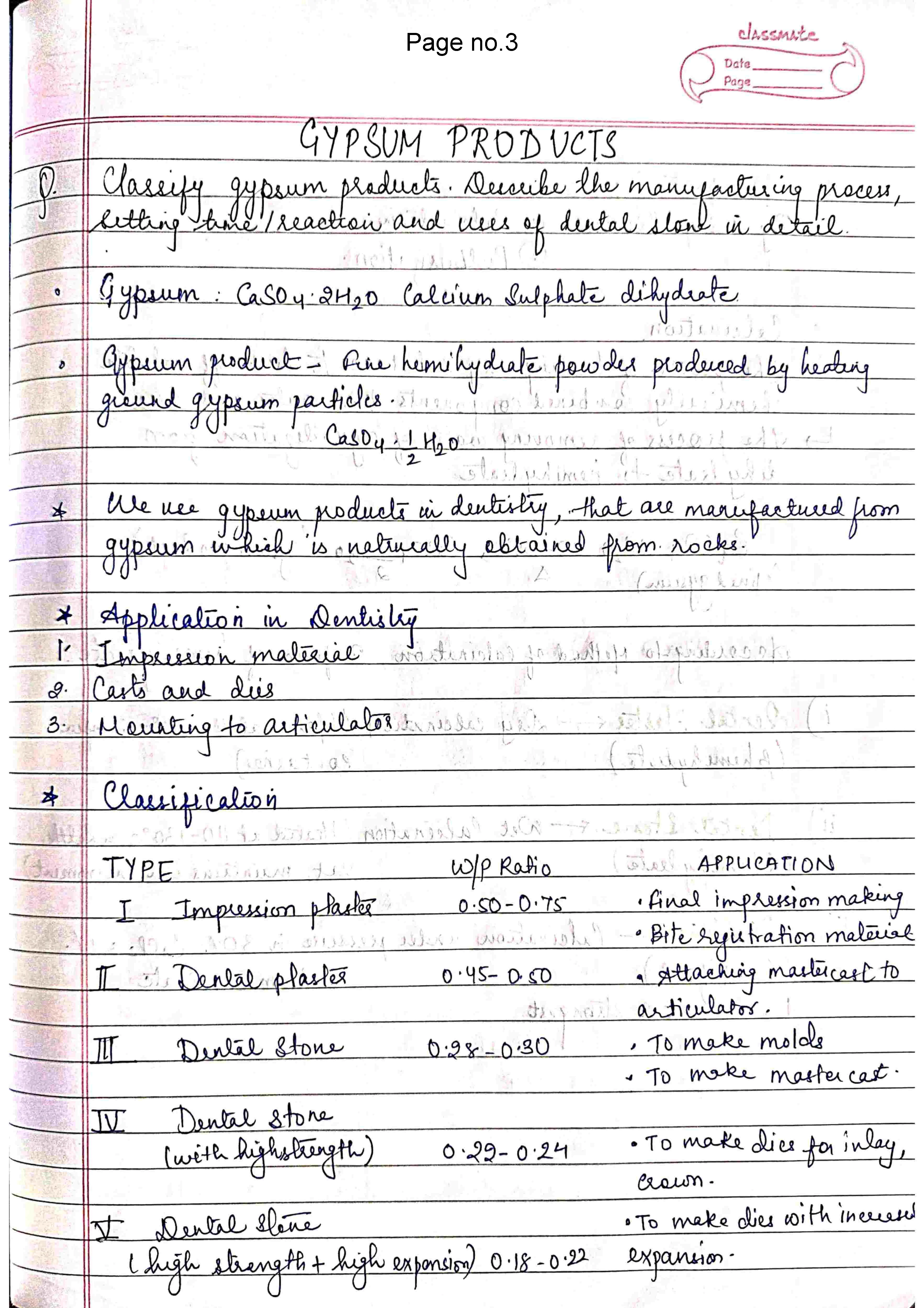 BDS 2nd year DENTAL MATERIALS Handwritten Revision PRINTED notes for University exams 💯 (Spiral binded ) - Image 3