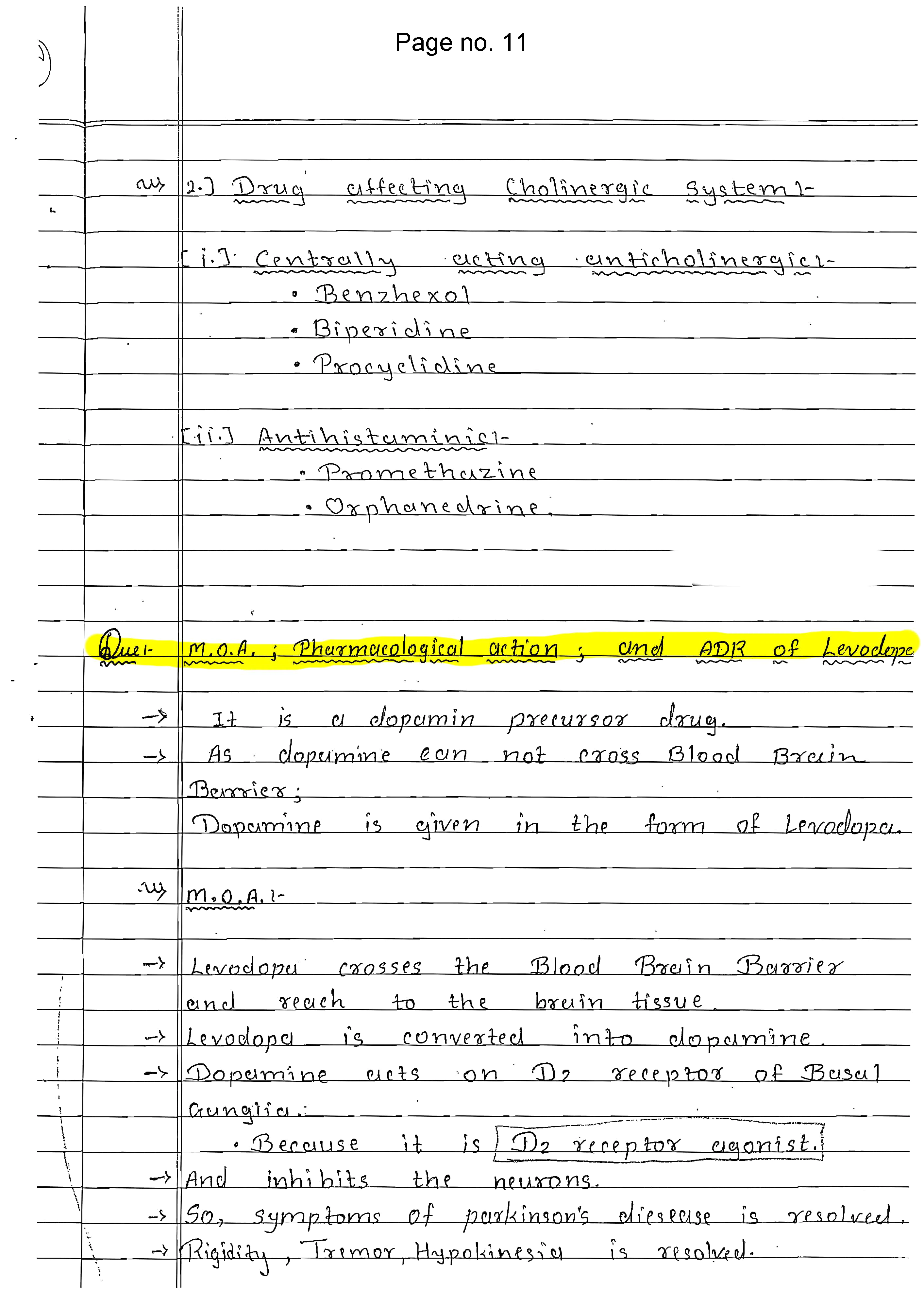 BDS 2nd year PHARMACOLOGY Handwritten Revision PRINTED notes for University exams 💯 (Spiral binded ) - Image 4