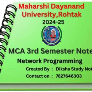 mca 3rd semester notes