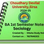 ba 1st semester notes