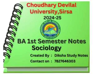 ba 1st semester notes