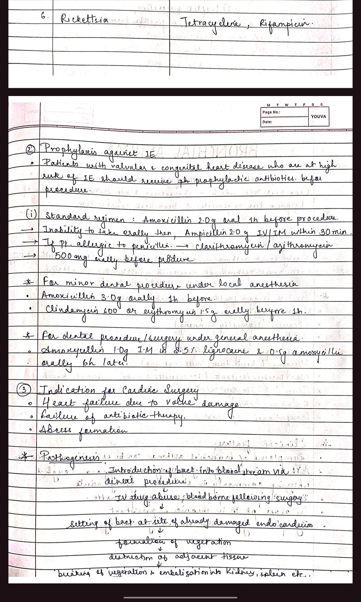 BDS 3rd year ALL SUBJECTS handwritten notes of GENERAL SURGERY, GENERAL MEDICINE and ORAL PATHOLOGY. Revision notes for University exams 💯 PDF - Image 6