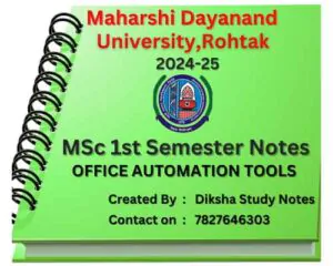 msc notes