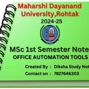 msc notes