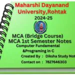 mca notes