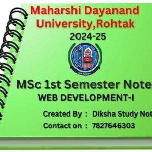 mdu msc notes