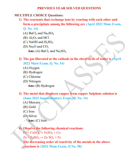 Chemical Reactions and Equations Full Concept Explanation with Solved Exercise and Last Five Years Solved Question Papers PDF Download by Dr. Juber Hawaldar (JH) - Image 4