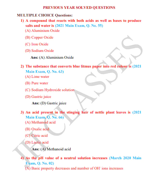 Acids and Bases Full Concept Explanation with Solved Exercise and Last Five Years Solved Question Papers PDF Download by Dr. Juber Hawaldar (JH) - Image 4