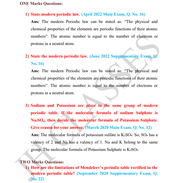 Periodic Classification of Elements Full Concept Explanation with Solved Exercise and Last Five Years Solved Question Papers PDF Download by Dr. Juber Hawaldar (JH) - Image 5