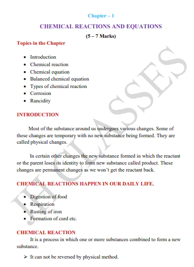 Science Notes Class - 10 With Last Five Years Solved Question Papers Chapter Wise PDF Download by Dr. Juber Hawaldar (JH) - Image 2