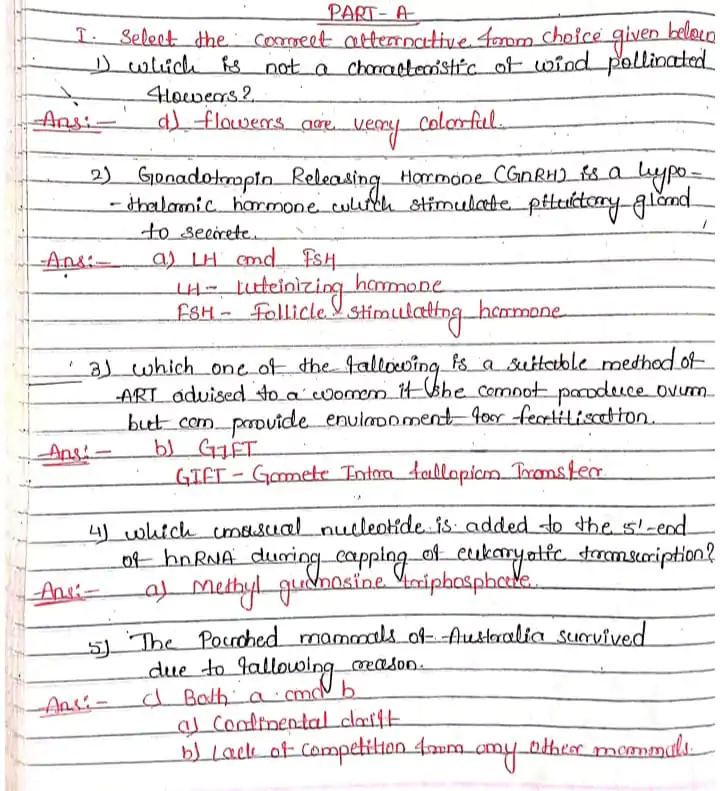 TH Biology class 12 previous year question paper solved 2024 PDF - Image 2